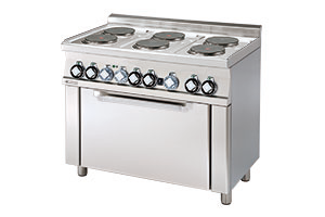 CF6-610 ET ﻿﻿Kuchnia elektryczna z piekarnikiem - numer katalogowy: Gastro CF6 - 610 ET