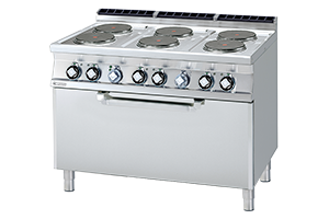 CF6-712 ET ﻿﻿Kuchnia ﻿z piekarnikiem elektryczna - numer katalogowy: Gastro CF6 - 712 ET