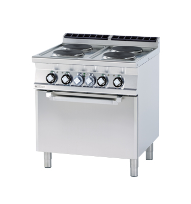 CF4-98 ET ﻿﻿Kuchnia ﻿z piekarnikiem elektryczna - numer katalogowy: Gastro CF4 - 98 ET