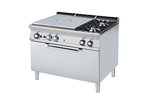 TPF2-912 GE ﻿﻿Kuchnia żeliwna gazowa z piekarnikiem elektrycznym - numer katalogowy: Gastro TPF2 - 912 GE
