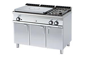 TP2-712 G/P ﻿﻿Kuchnia żeliwna gazowa z szafką - numer katalogowy: Gastro TP2 - 712 G/P