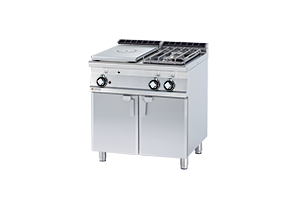 TP2-78 G/P ﻿﻿Kuchnia żeliwna gazowa z szafką - numer katalogowy: Gastro TP2 - 78 G/P