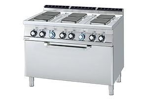 CFQ6-712 ET ﻿﻿Kuchnia elektryczna z piekarnikiem - numer katalogowy: Gastro CFQ6 - 712 ET