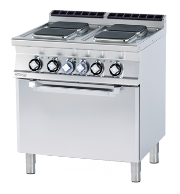 CFVQ4-78 ET ﻿﻿Kuchnia elektryczna z piekarnikiem - numer katalogowy: Gastro CFVQ4 - 78 ET