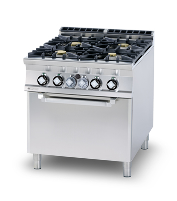 CF4-98 GE ﻿﻿Kuchnia gazowa z piekarnikiem elektrycznym - numer katalogowy: Gastro CF4 - 98 GE