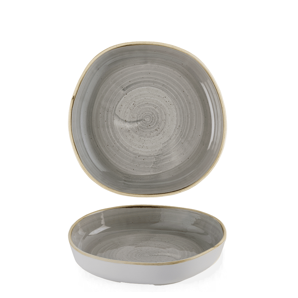 Talerz organiczny z wysokim rantem Stonecast Peppercorn Grey, 230mm –FD numer katalogowy: SPGSWOB21