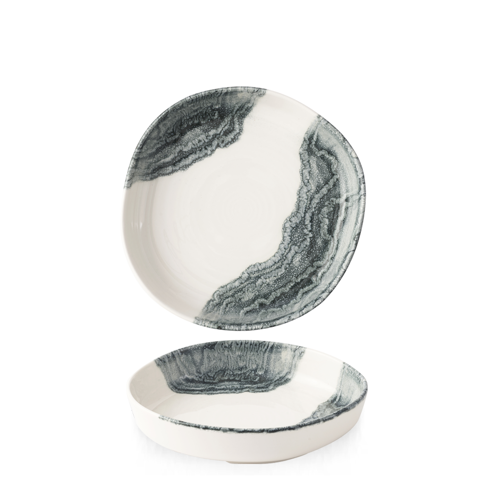 Talerz organiczny z wysokim rantem Tide Black, 200mm –FD numer katalogowy: TDBKWOB11