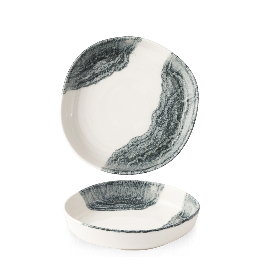 Talerz organiczny z wysokim rantem Tide Black, 230mm –FD numer katalogowy: TDBKWOB21