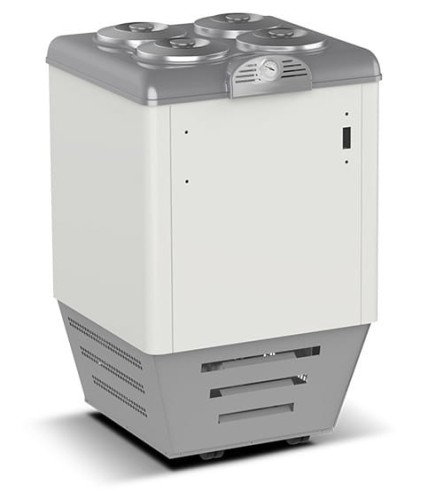 Dystrybutor do lodów | 4+4 tuby | DVN4 | 654x665x1030 mm – numer katalogowy RQ: DVN4