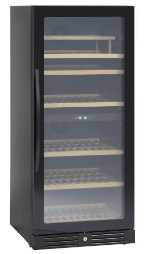 Winiarka | chłodziarka do wina | dwustrefowa | 345 l | na 90 butelek | 595x680x1392 mm | SV104B – numer katalogowy RQ: SV104B