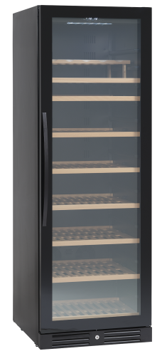 Winiarka | chłodziarka do wina | jednostrefowa | 461 l | na 126 butelek | 595x680x1764 mm | SV111B – numer katalogowy RQ: SV111B