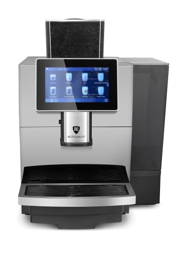 Automatyczny ekspres do kawy RQK8S z ekranem dotykowym | pojemnik 8l | podłączenie do wody | srebrny – numer katalogowy RQ: RQK8S
