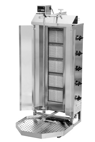 Gyros | opiekacz gazowy do kebaba | 5 palników | wsad 80kg KLG222 – numer katalogowy RQ: KLG222