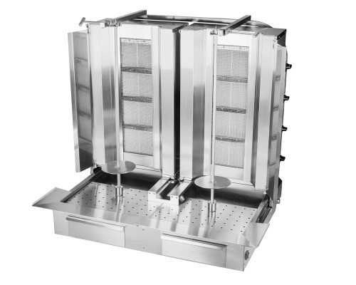 Gyros | opiekacz gazowy do kebaba podwójny | 4+4 palniki | wsad 120kg KLG224-T – numer katalogowy RQ: KLG224-T