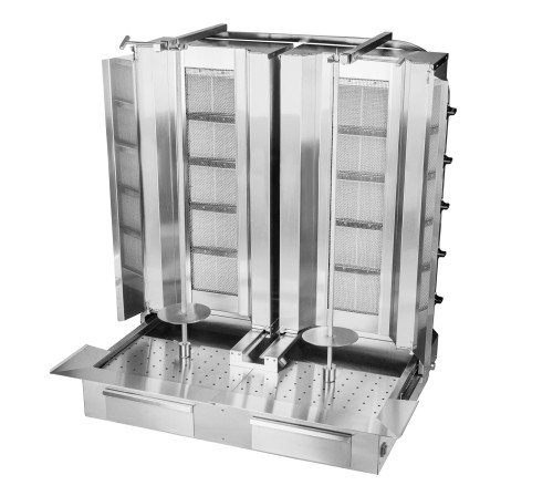 Gyros | opiekacz gazowy do kebaba podwójny | 5+5 palników | wsad 160kg KLG225-T – numer katalogowy RQ: KLG225-T