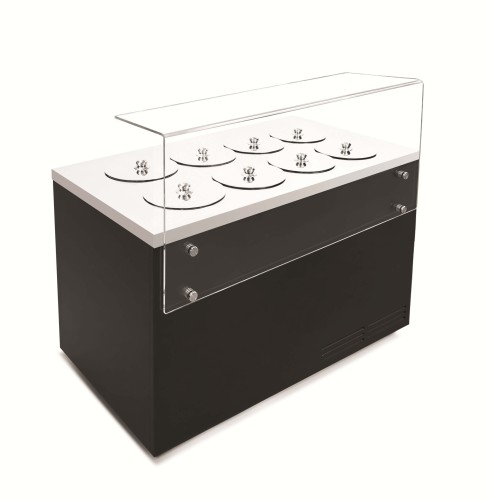 Dystrybutor do lodów | witryna do lodów Pozetti DV 8 | 8+6 tub | 1310x700x1200 mm | – numer katalogowy RQ: Pozetti DV 8