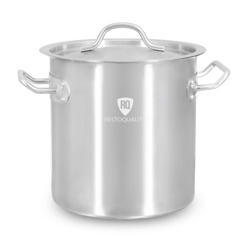 Garnek ze stali nierdzewnej z podziałką 6 l | 200x200 mm | z pokrywką | RQ12020 – numer katalogowy RQ: RQ12020