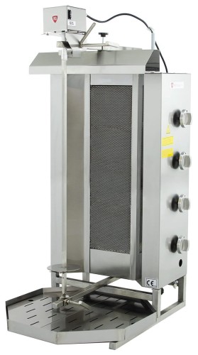 Gyros | opiekacz gazowy do kebaba | 4 palniki | wsad do 60kg | RQ32464 – numer katalogowy RQ: RQ32464