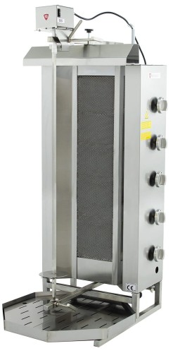 Gyros | opiekacz gazowy do kebaba | 5 palników | wsad do 80kg | RQ32465 – numer katalogowy RQ: RQ32465