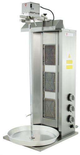 Gyros | opiekacz gazowy do kebaba | 3 palniki | wsad do 40kg | RQ43033 | Linia Budget – numer katalogowy RQ: RQ43033