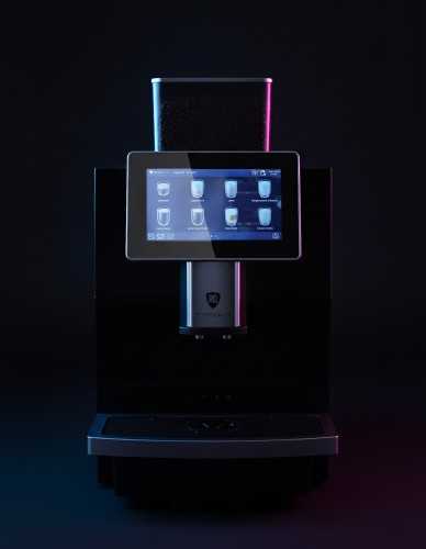 Automatyczny ekspres do kawy RQK2B z ekranem dotykowym | pojemnik 2l | podłączenie do wody | czarny – numer katalogowy RQ: RQK2B