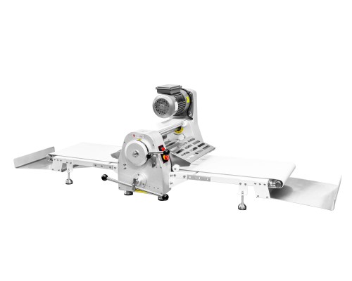 Wałkowarka piekarnicza do ciasta RQSJ-550 | kruchego | francuskiego | taśma 500 mm | 2500x960x590 mm – numer katalogowy RQ: RQSJ-550