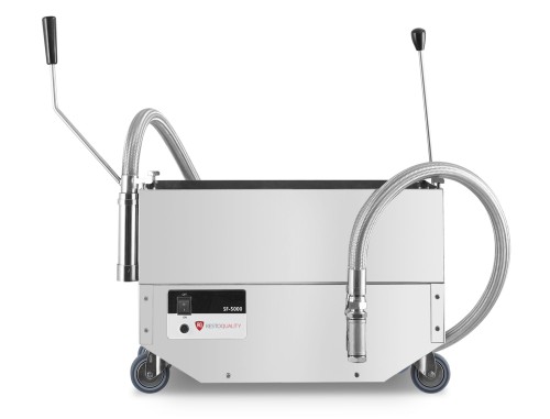 Filtr oleju do smażenia | urządzenie do filtrowania oleju | zbiornik 30l | wydajność filtracji 20 l/min | SF5000 – numer katalogowy RQ: SF5000